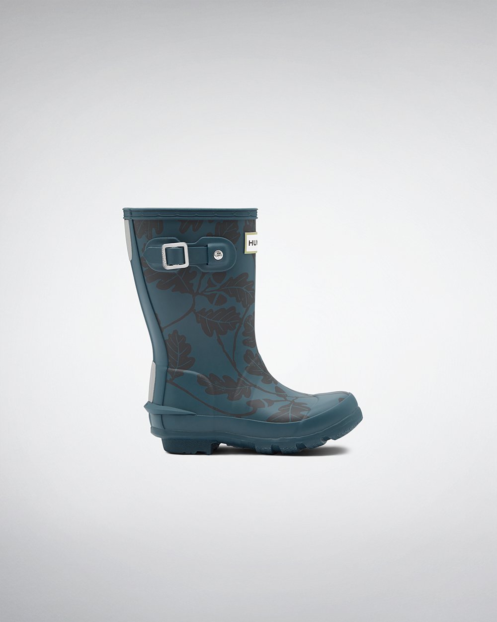 Kids Hunter Original Big National Trust Print | Rain Boots Blue | NZ-90753-FGCD